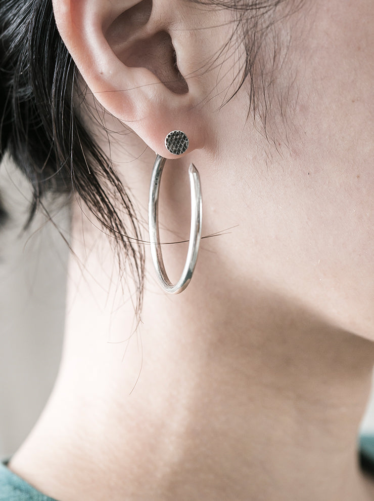 GUIDI<br> Silver circle nail piercing G-OR13 NTR