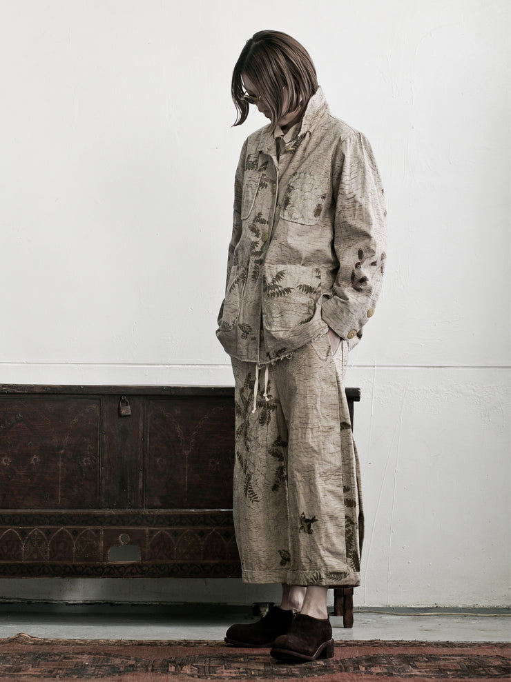 By Walid<br />ウィメンズジョエラトラウザー HAZY JUNGLE / printed canvas cotton