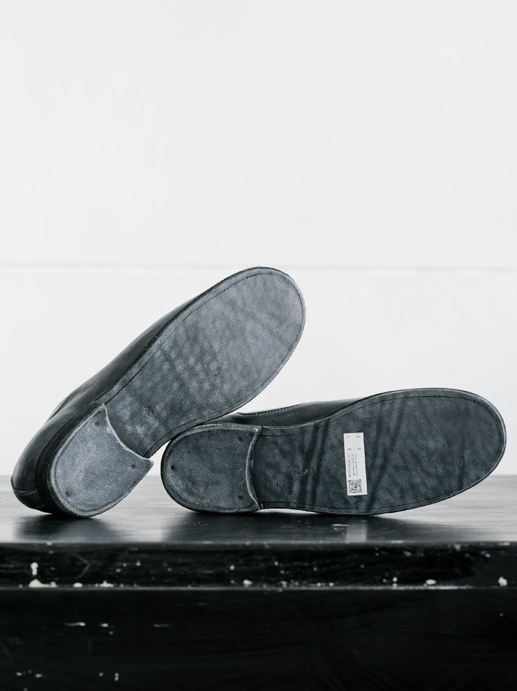 GUIDI<br> Men's slip-on shoes 990E GRAY CO11T / HORSE FG