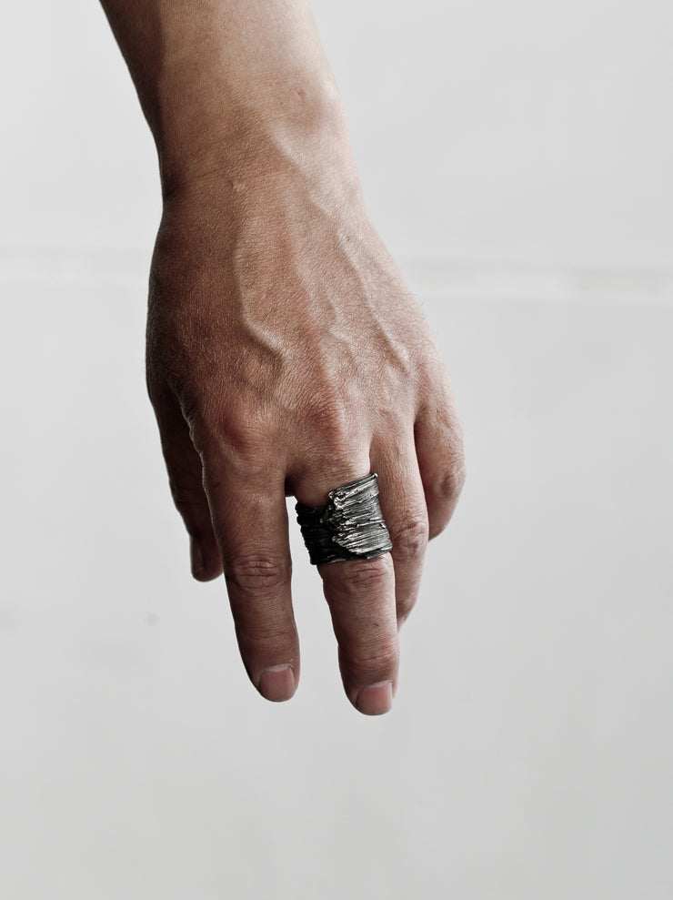DETAJ <br>HAIR RING / BLACK