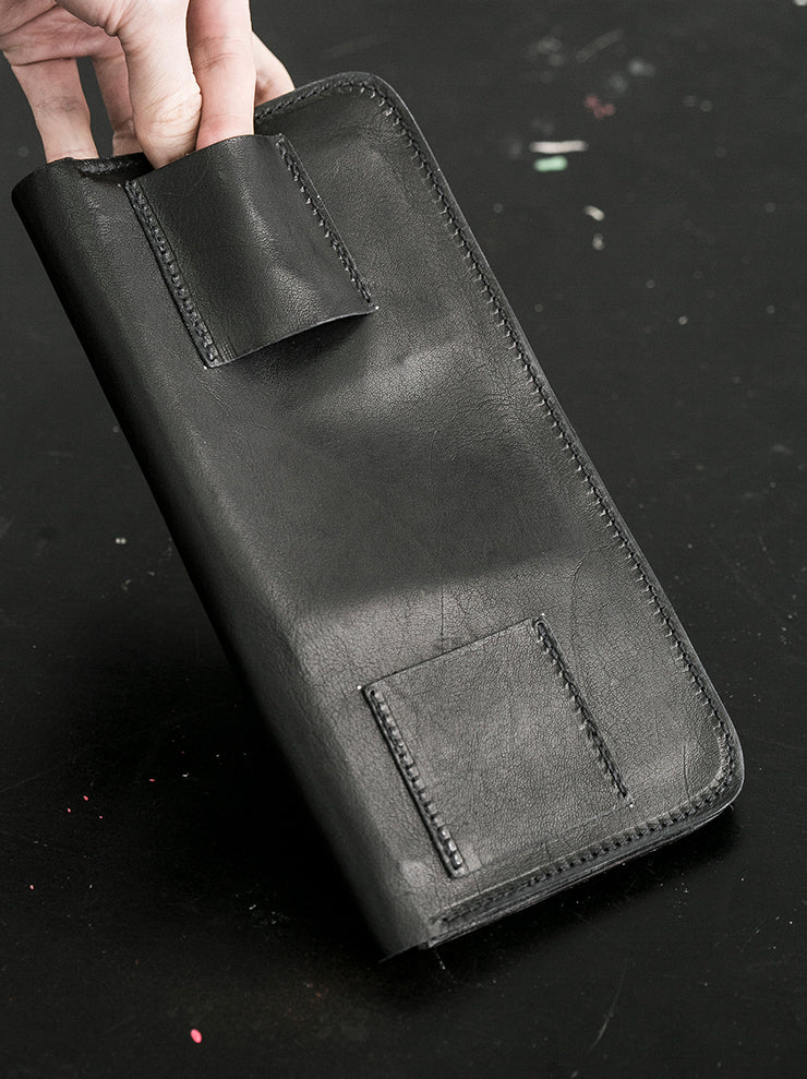 GUIDI<br> Large wallet WT03 BLKT / PRESSED KANGAROO