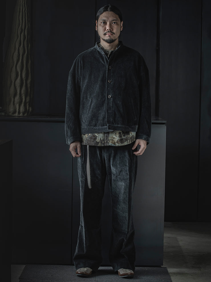 individual sentiments<br />UNISEX ストレートワイドパンツ / NAVY BLACK