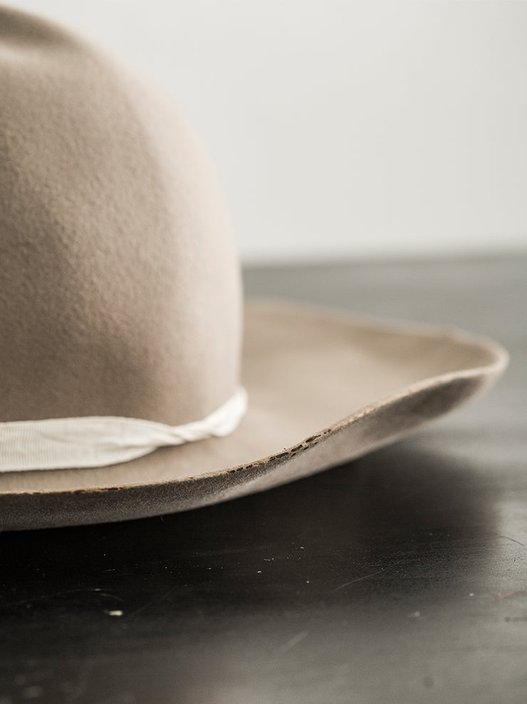HORISAKI<br> BHKNYT00X Beaver Fur Felt Hat KALK