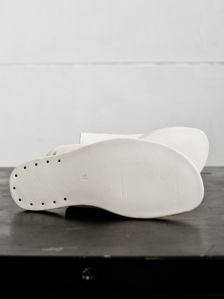 DIMISSIANOS&MILLER <br>Women's Clutter Mule Wedge Sandals WHITE