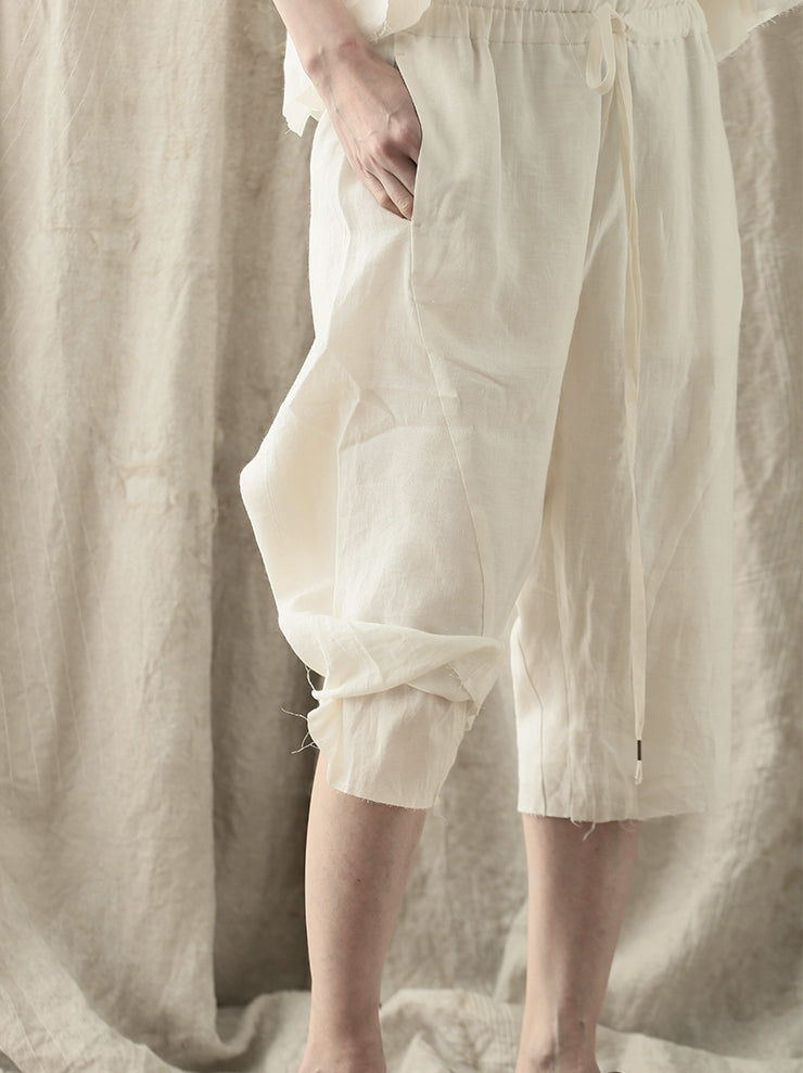 individual sentiments<br />WOMENS レイヤードショーツ WHITE