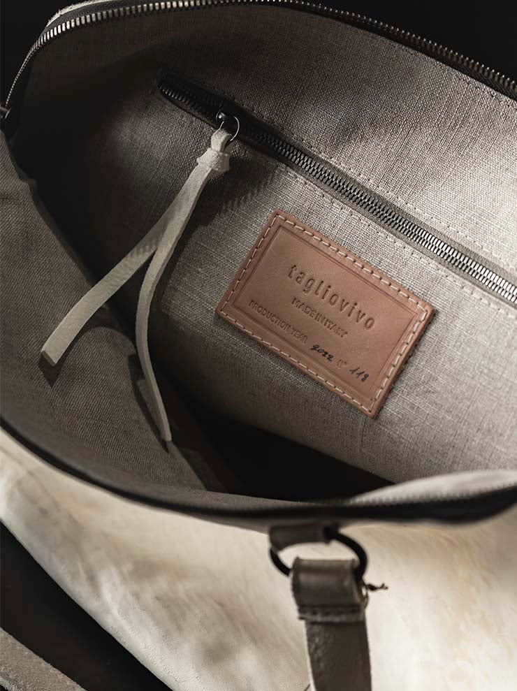 tagliovivo<br> Bowlet bag S / WHITE & SILVER