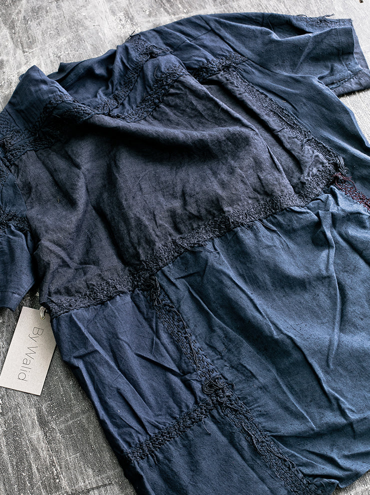 By Walid<br />メンズセンスシャツ INDIGO / light mahama / size L