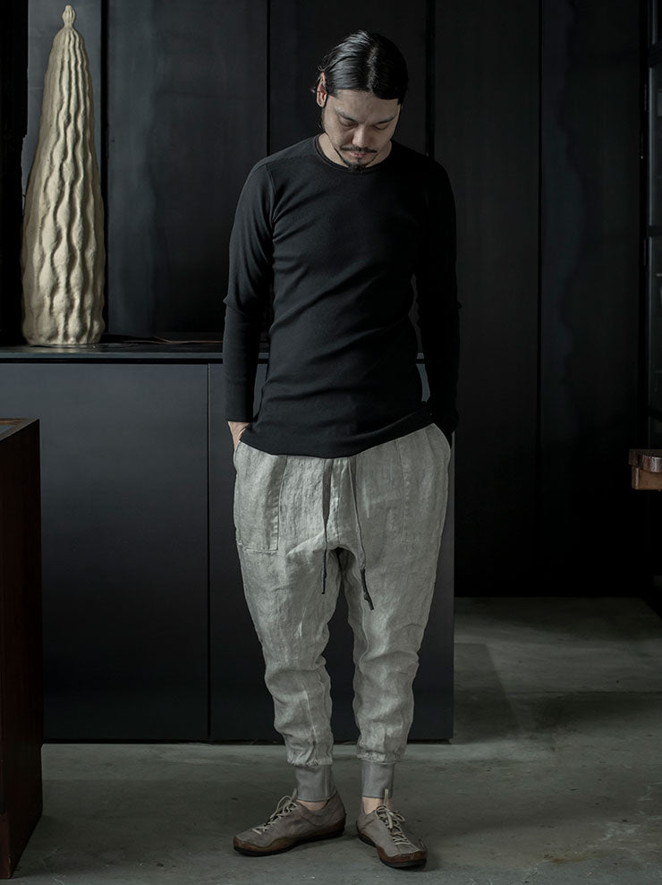 69 by ISAAC SELLAM<br>MENS ロングスリーブTシャツ / NOIR