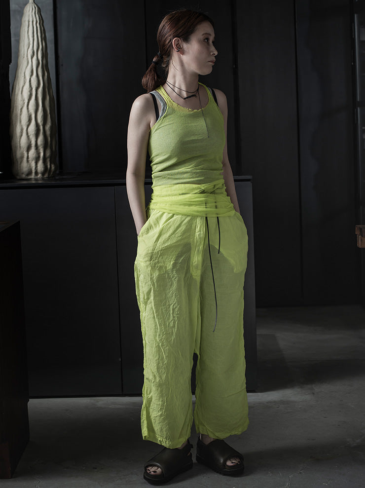 RUNDHOLZ DIP<br> WOMENS tulle tank top / SPRING
