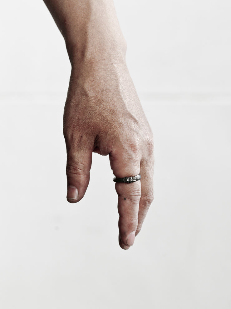 DETAJ <br>HAIR RING / BLACK