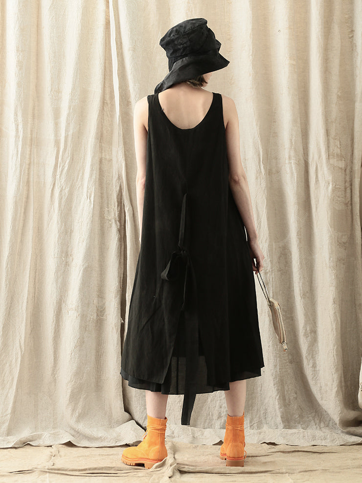 individual sentiments<br> WOMENS Layered Dress MOTTLED BLACK