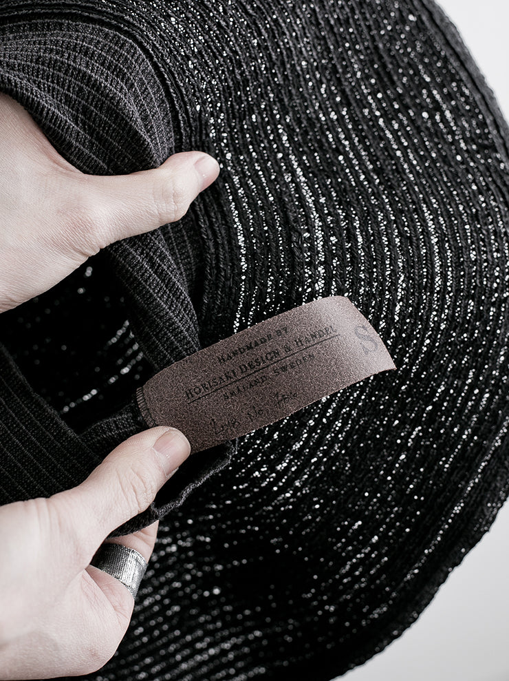 HORISAKI<br> SHMTT013 Sisal straw hat BLACK