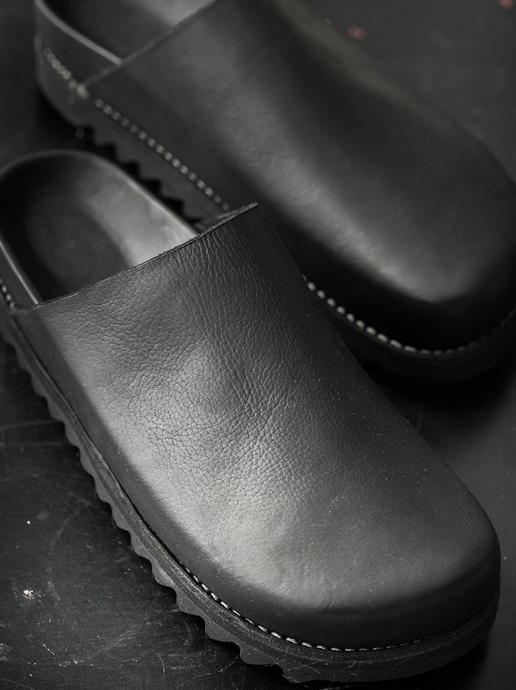 GUIDI<br> MENS leather sandals BRK05 MATTE BLACK / CALF FULL GRAIN