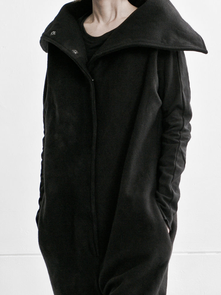 BIEK VERSTAPPEN<br> sleeveless jumpsuit / wool / GRAY