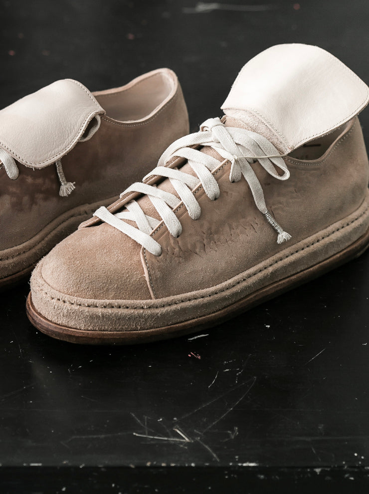 SEYE<br> MENS Low overtan leather shoes / NATURAL