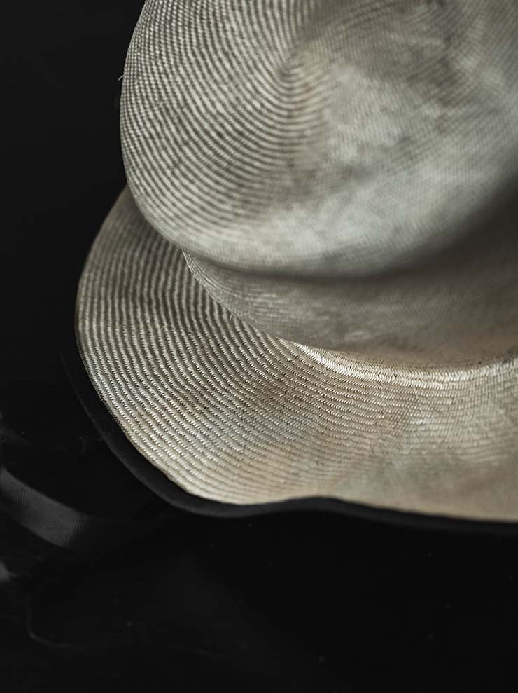 HORISAKI<br> SHVBK007 Antique Sisal Straw Hat IRON