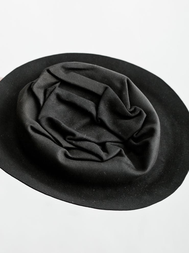 HORISAKI<br> Easy Burned Beaver Fur Felt Unisex Hat GRAY
