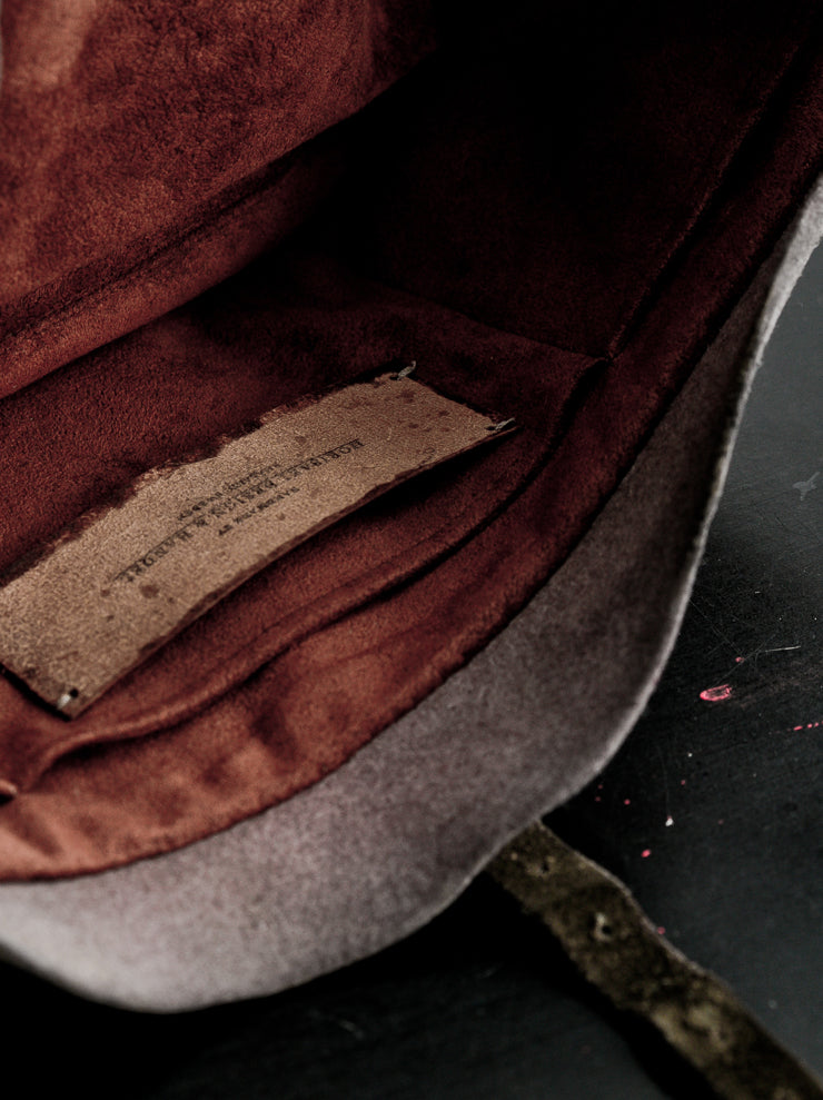 HORISAKI<br> ONE OF A KIND BAG1 Rabbit fur felt bag