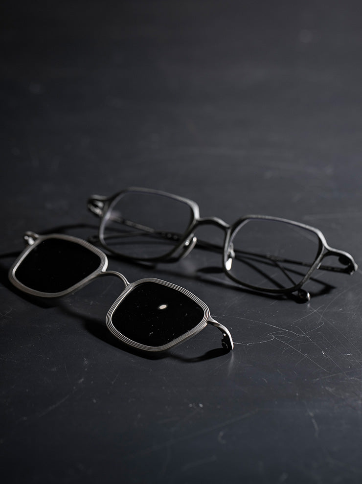 RIGARDS × THE VIRIDI-ANNE<br/>TITANIUM & ALUMINUM フレームサングラス / VINTAGE JADE FRAME x SILVER CLIP / RG2004TVA