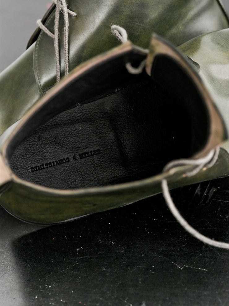 DIMISSIANOS&MILLER<br> Men's cordovan chukka boots GREEN
