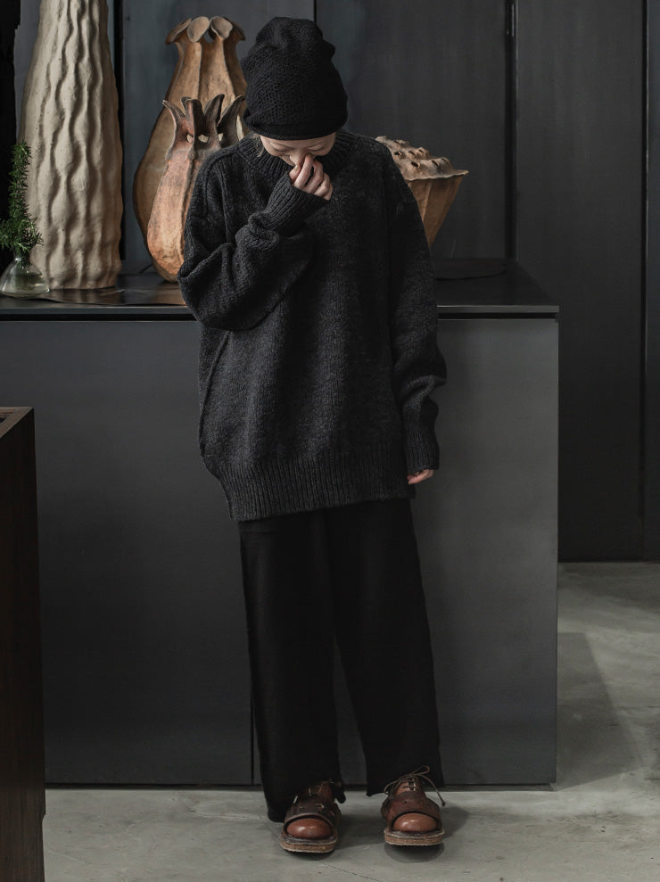 DANIEL ANDRESEN<br> Cormorant long fit trousers / BLACK