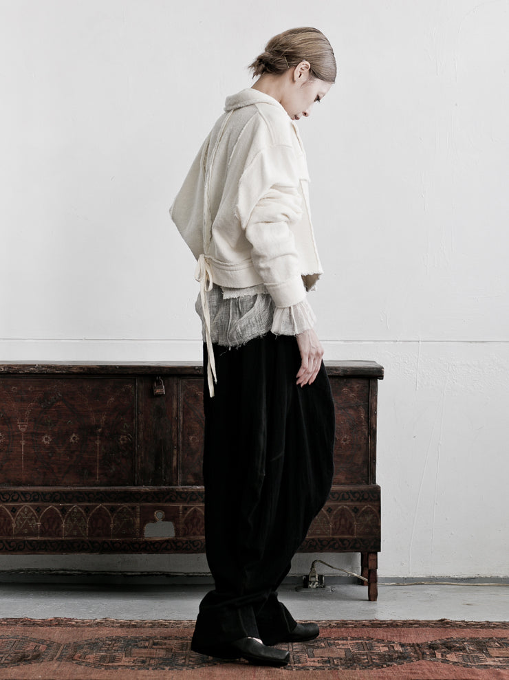 Phaédo<br> Riders short jacket WHITE