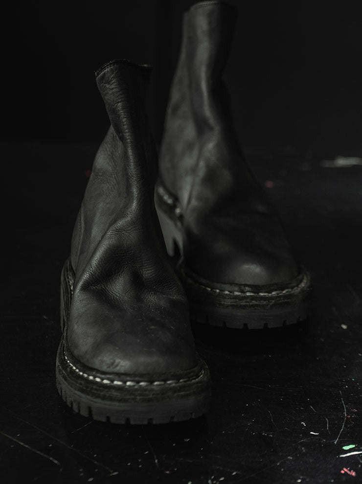 GUIDI<br>WOMENS バックジップブーツ 796V_N BLKT / BABY CALF FULL GRAIN