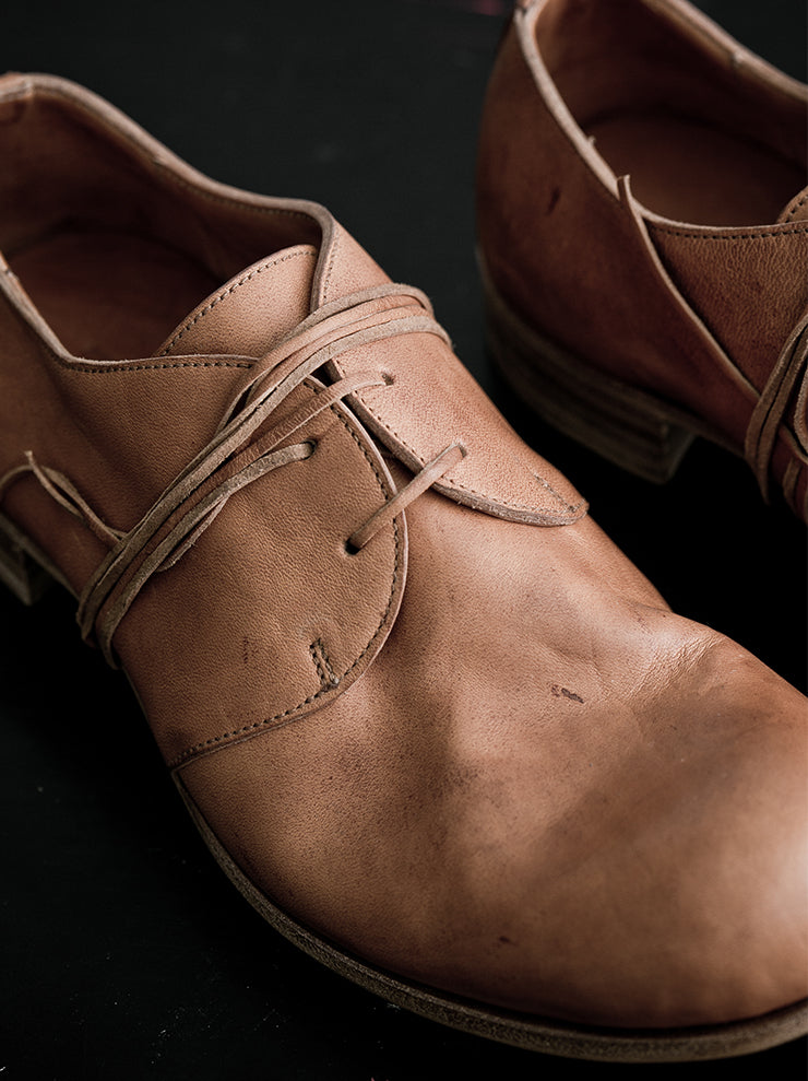 DIMISSIANOS&MILLER<br> Women's Clutter Derby Chaplin Shoes NATURAL