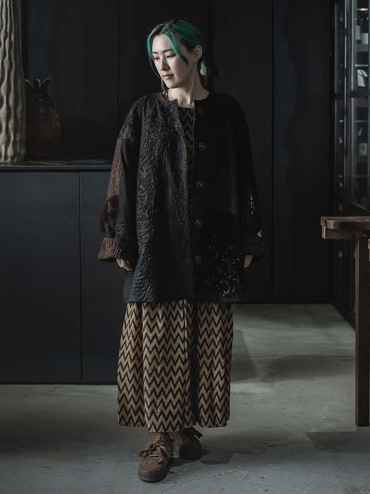 By Walid<br> Women's Jackie Jacket / DARK VICTORIAN