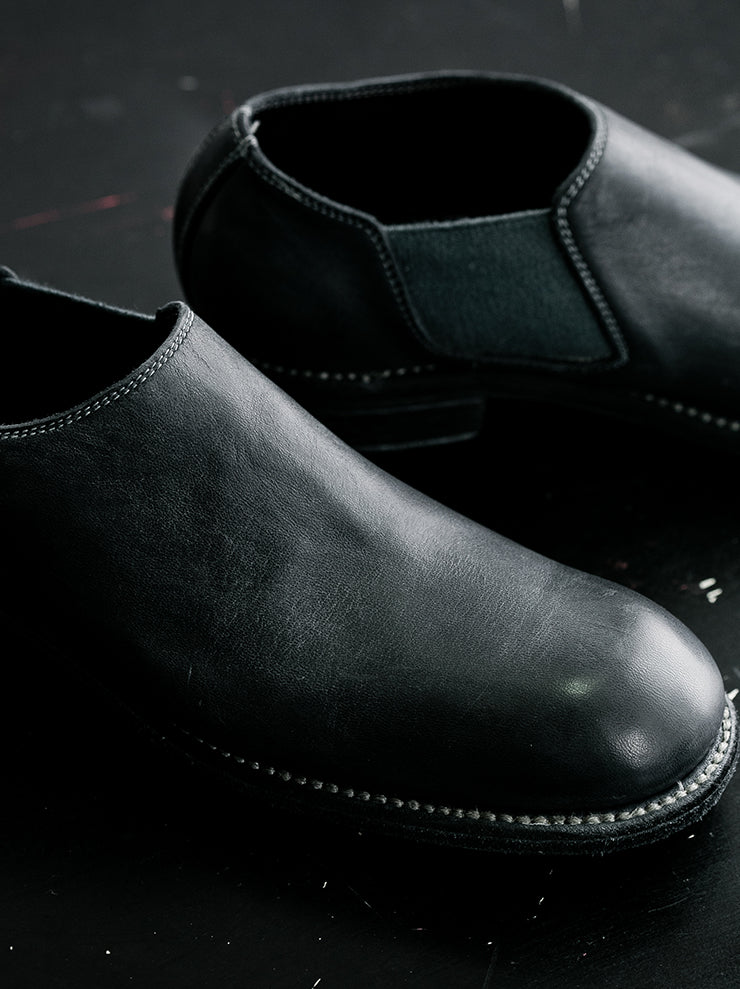 GUIDI<br> Men's slip-on shoes 990E GRAY CO11T / HORSE FG
