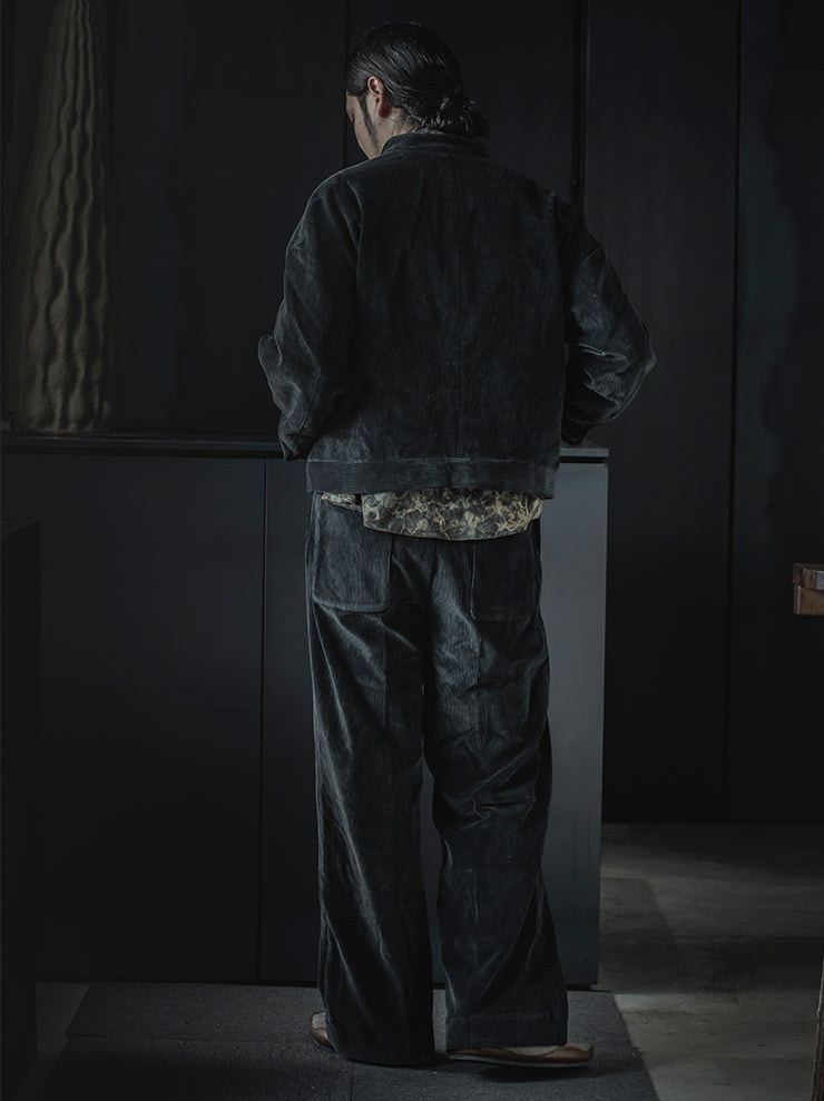 individual sentiments<br />UNISEX ストレートワイドパンツ / NAVY BLACK