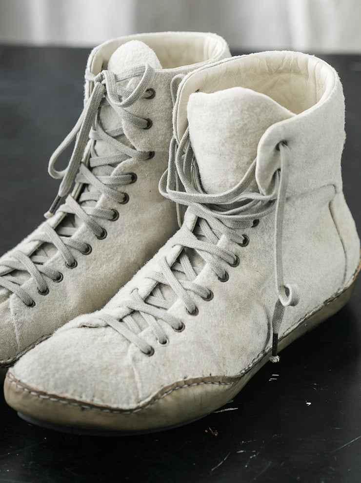 EMATYTE<br />MENS Sheep Leather-merino Eskimo Shoes / ECRU
