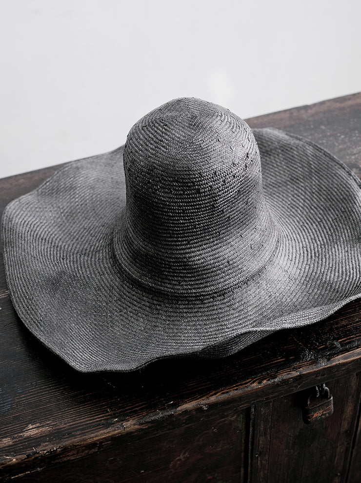 HORISAKI<br> SHVBK015 Sisal Straw Expandable Hat GRAY / ONE SIZE