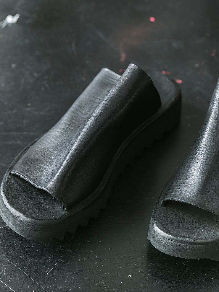 DIMISSIANOS&MILLER<br> Women's Rubber Sole Mules CALF / BLACK