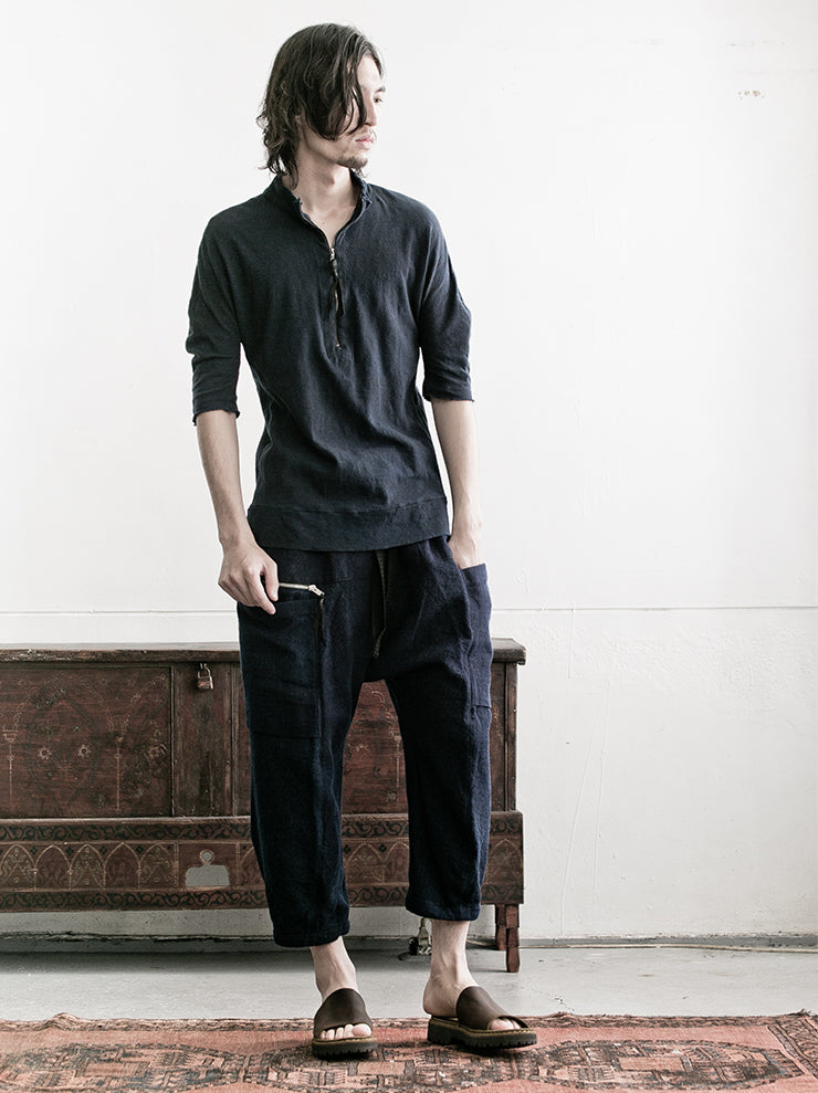 MATiAS<br> Zip polo shirt INDIA BLUE