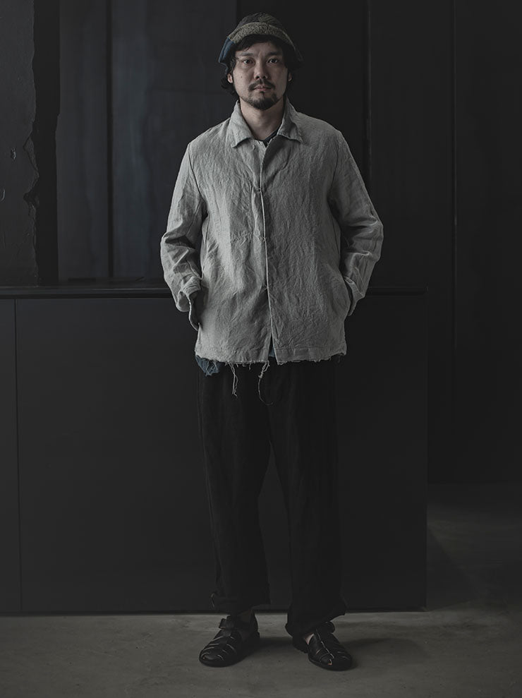 ATELIER SUPPAN<br> MENS low-cut hemp jacket
