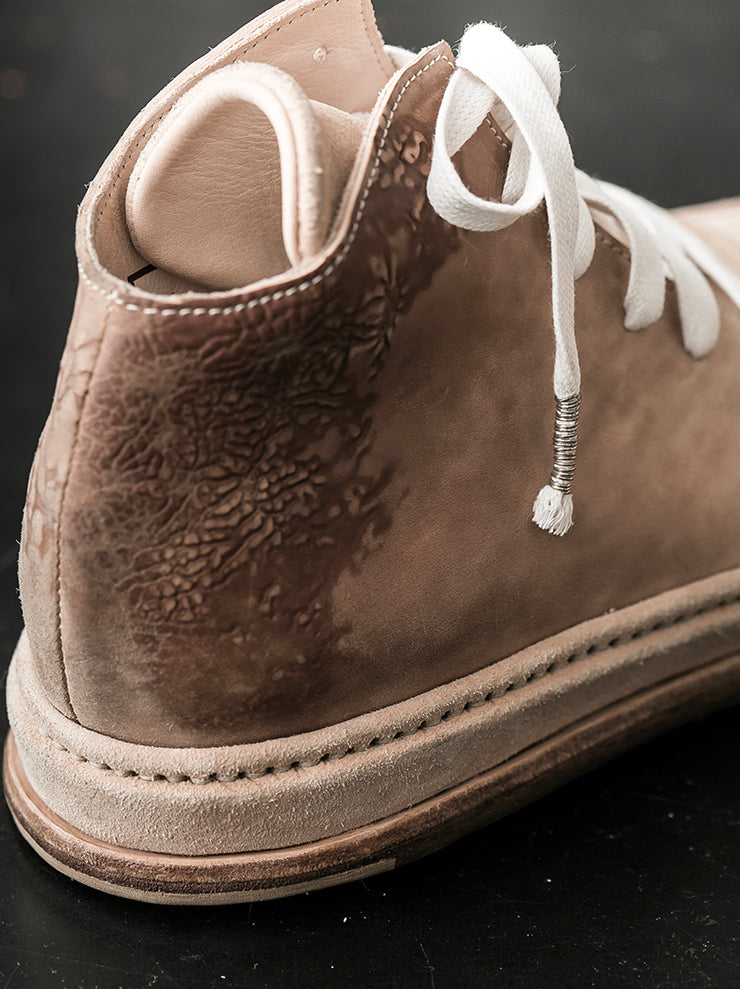 SEYE<br> MENS Classic high-cut leather shoes / NATURAL