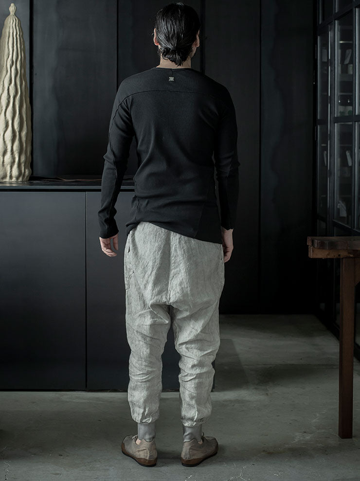 69 by ISAAC SELLAM<br>MENS ロングスリーブTシャツ / NOIR