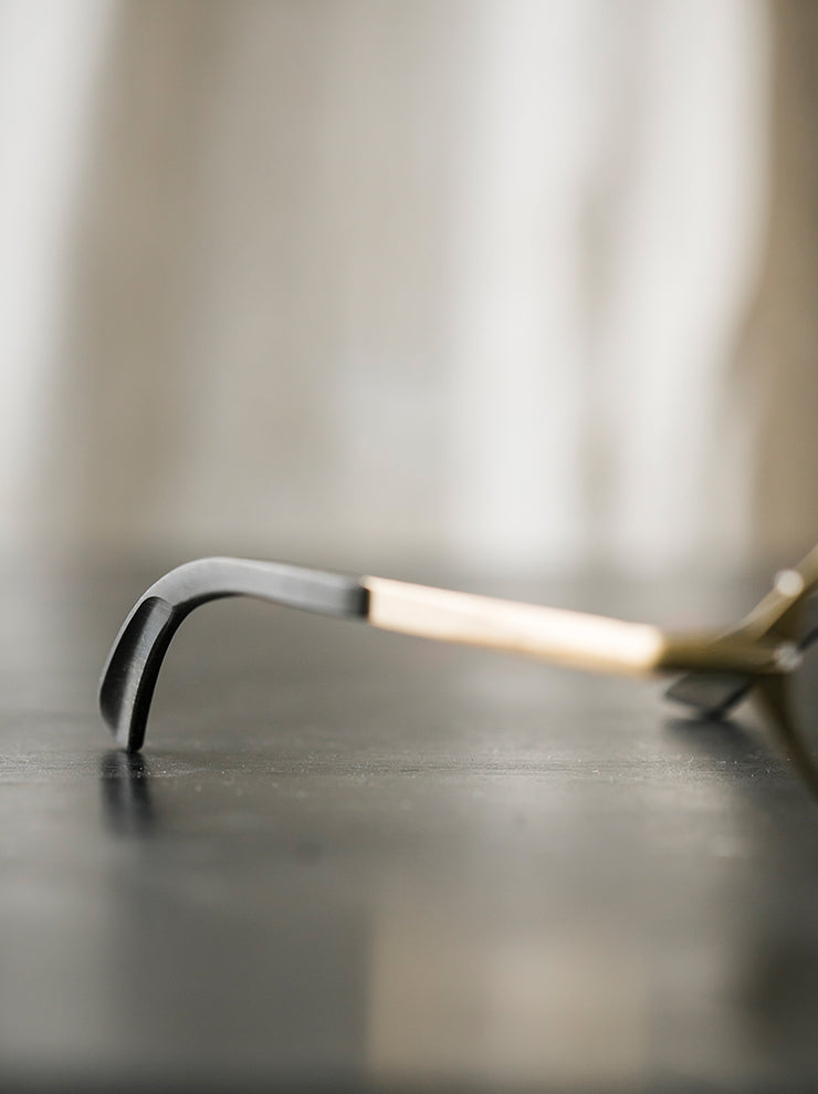 RIGARDS×DETAJ<br> Copper x solid wood sunglasses GOLD PATINA / RG0825DT