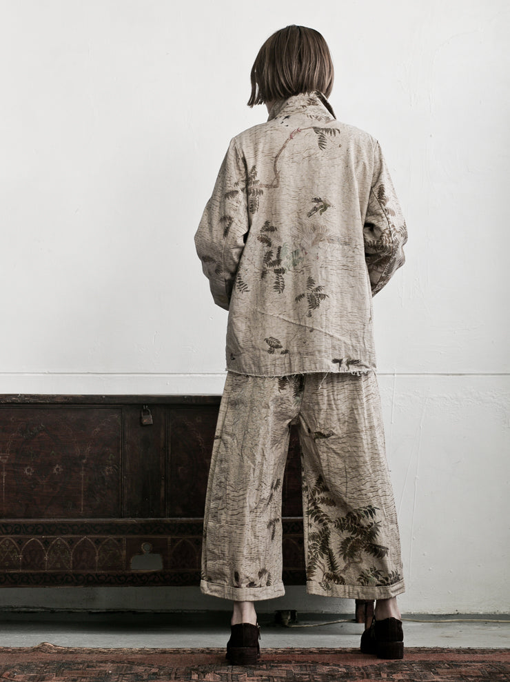 By Walid<br />ウィメンズジョエラトラウザー HAZY JUNGLE / printed canvas cotton
