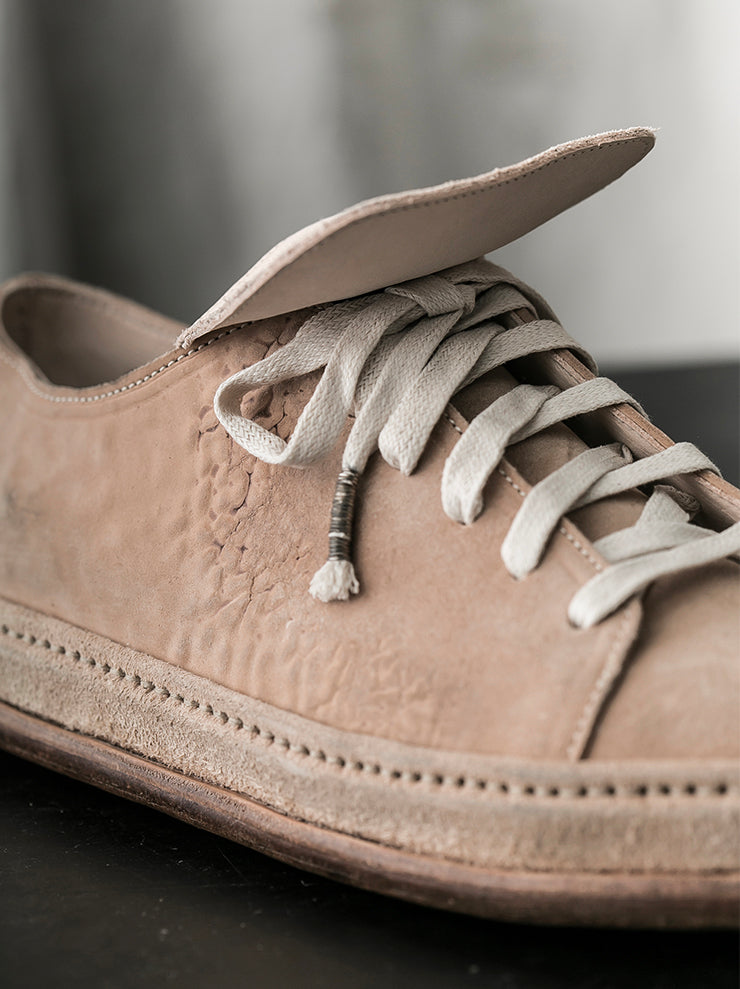 SEYE<br> MENS Low overtan leather shoes / NATURAL