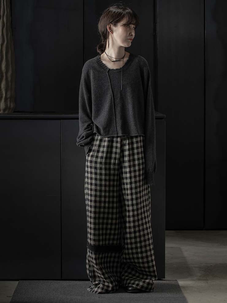serien°umerica<br> WOMENS check trousers / CHECKED