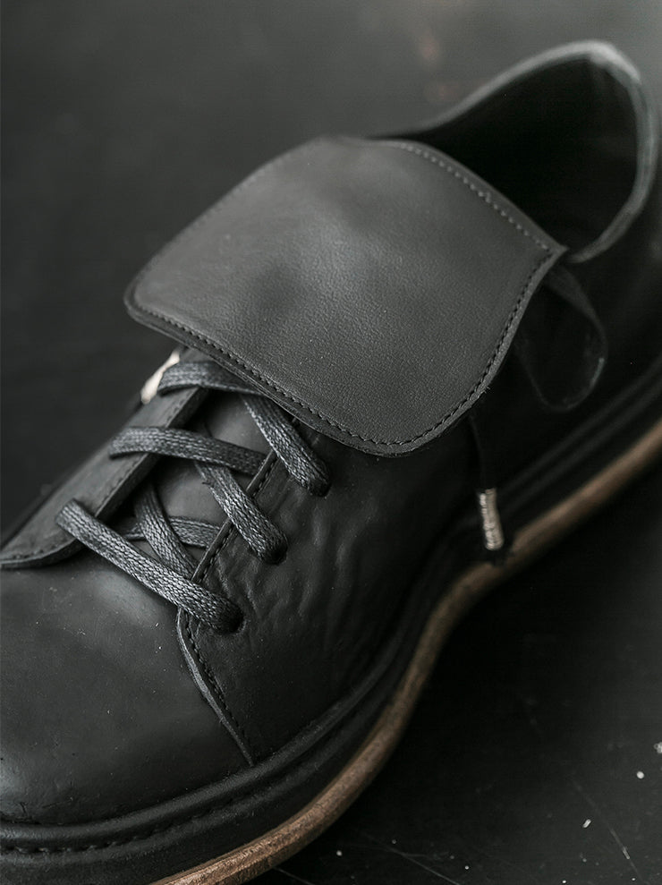SEYE <br>MENS Low overtan leather shoes / BLACK×NATURAL