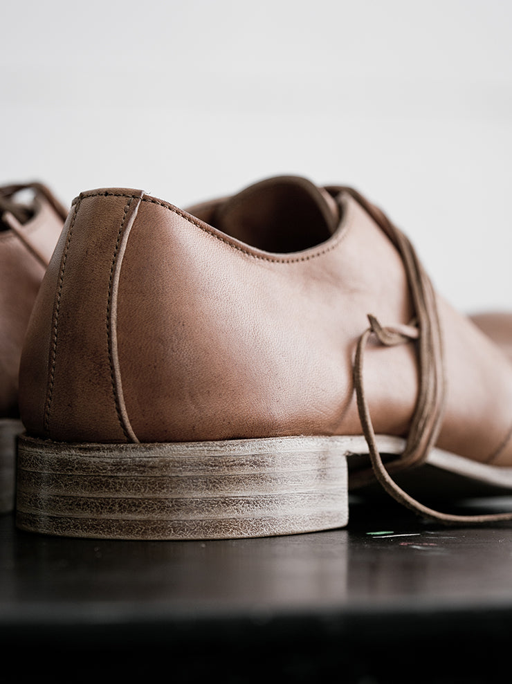 DIMISSIANOS&MILLER<br> Women's Clutter Derby Chaplin Shoes NATURAL