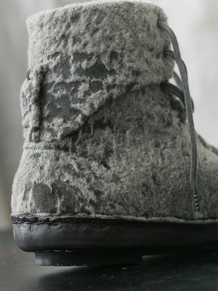 EMATYTE<br />MENS Sheep Leather-merino Eskimo Shoes / CHARCOAL(GREY)