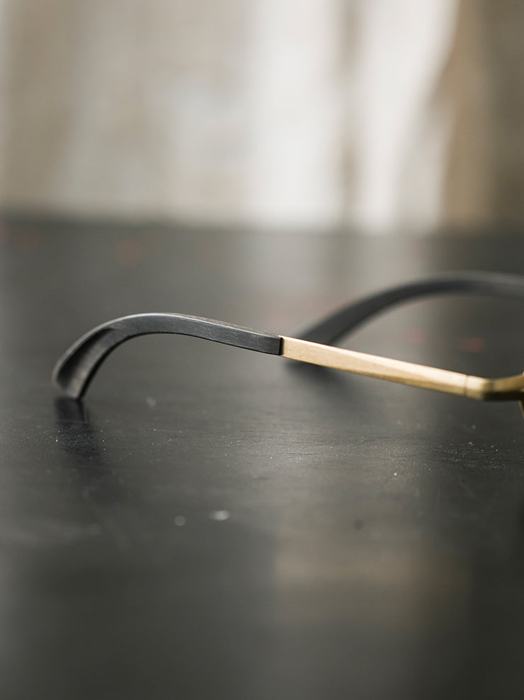 RIGARDS×DETAJ<br> Copper x solid wood sunglasses GOLD PATINA / RG0825DT