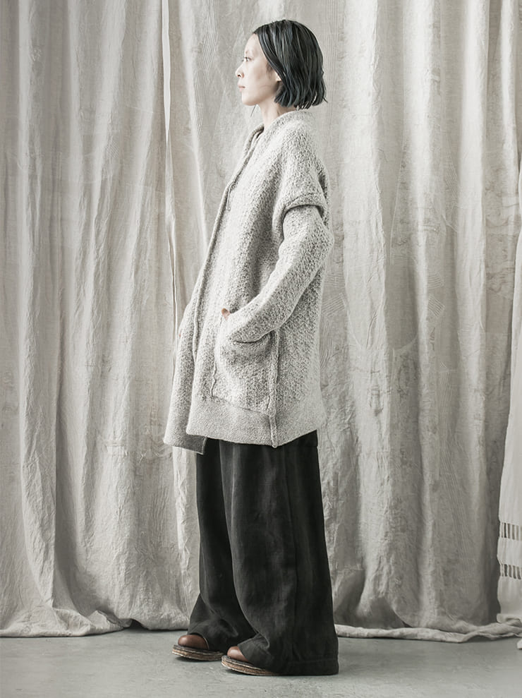 DANIEL ANDRESEN<br> ASTER long knit cardigan / MINK
