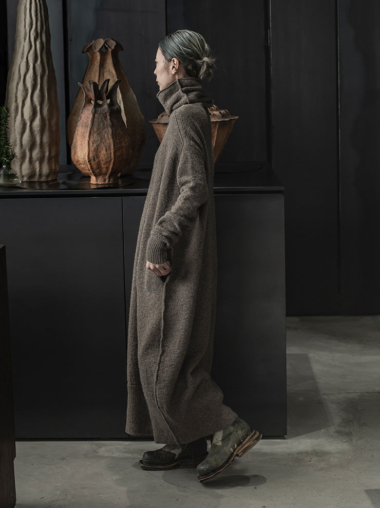 DANIEL ANDRESEN<br> Condor long turtle dress / Desert