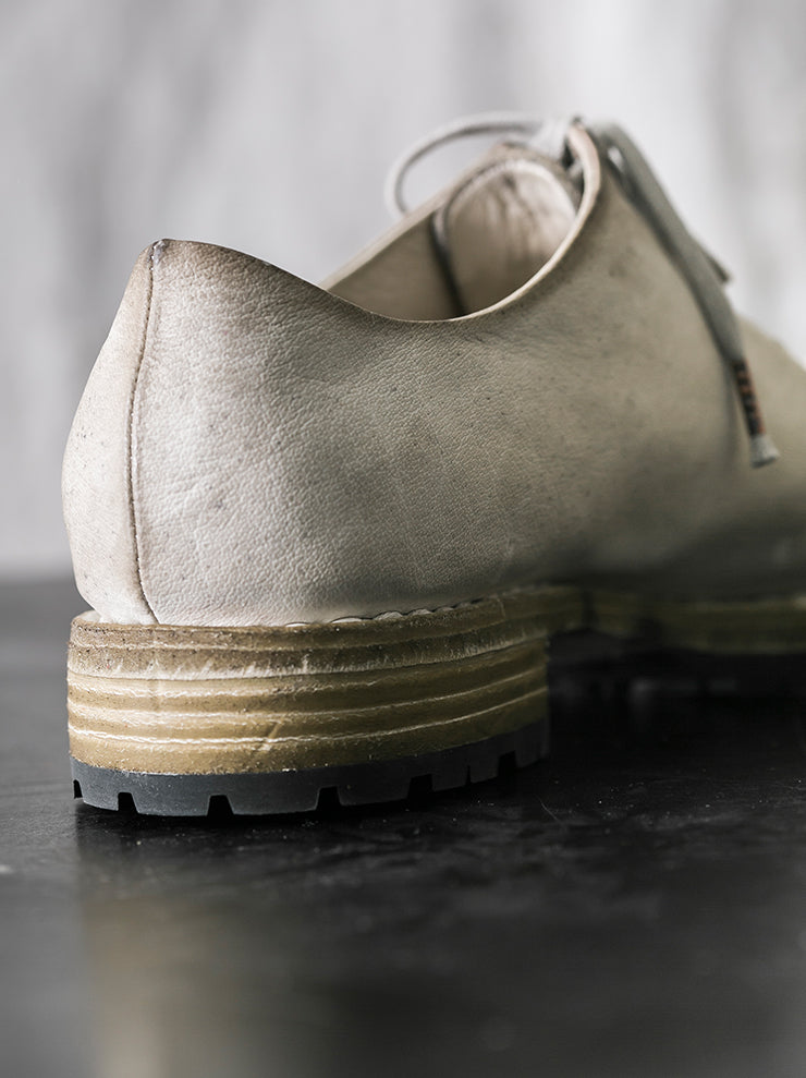 EMATYTE <br>MENS Buffalo Leather One Piece Lace Up Shoes ICE