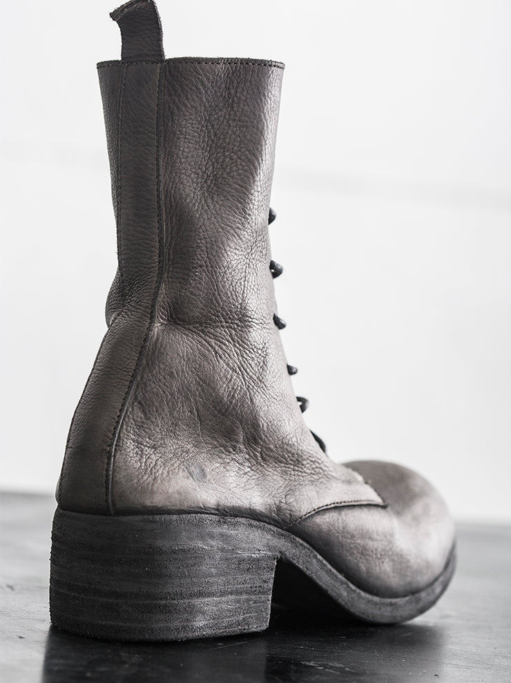 NUTSA MODEBADZE <br>Women's lace-up boots BEIGE ASH